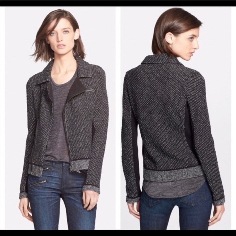 Rag & Bone Melinda Moto Jacket Womens Large